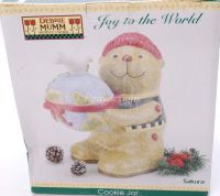 Sakura JOY TO THE WORLD Debbie Mumm Cookie Jar NEW